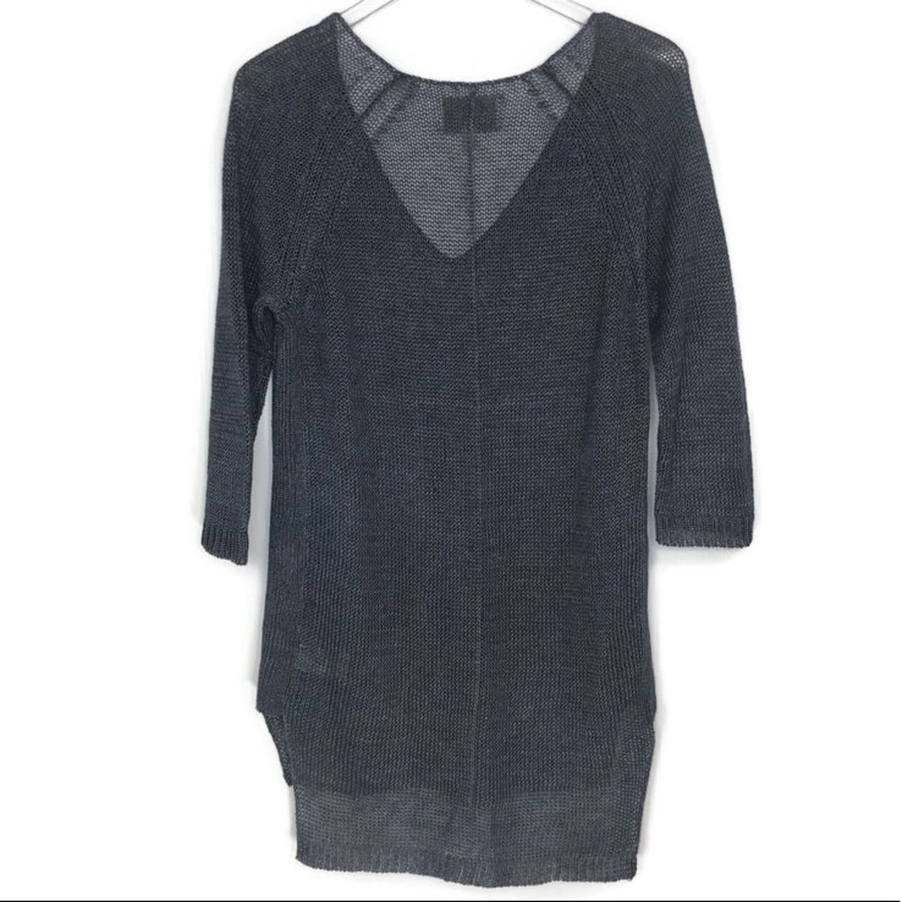 Brochu Walker Linen Knit Tunic Blueish Gra… - Picture 4 of 7
